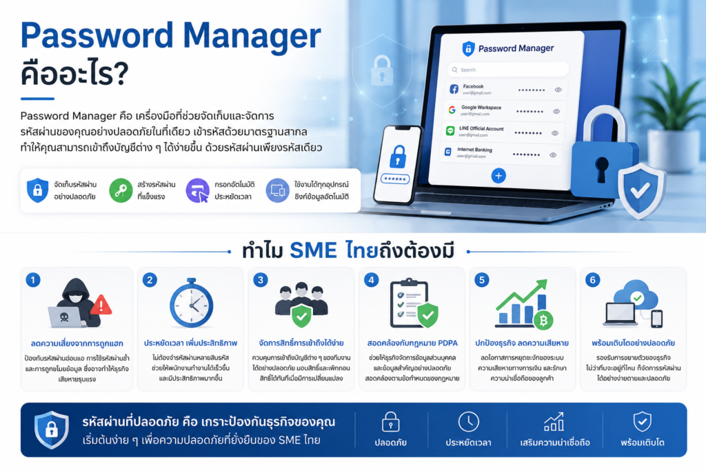 Password Manager คืออะไร? และทำไม SME ไทยถึงต้องมี