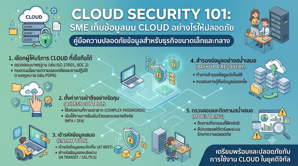 Cloud Security 101 SME เก็บข้อมูลบน Cloud อย่างไรให้ปลอดภัย