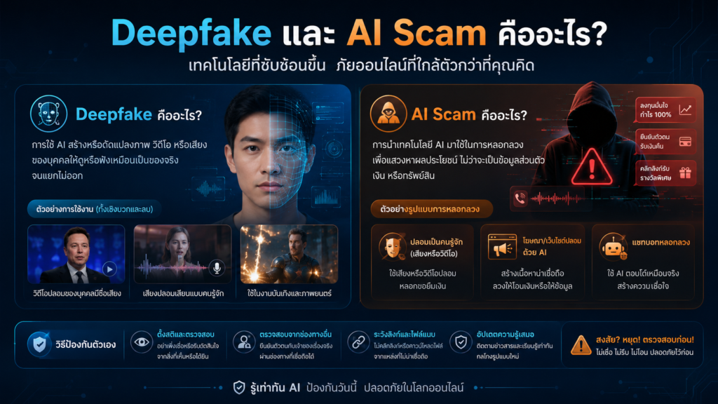 Deepfake และ AI Scam คืออะไร