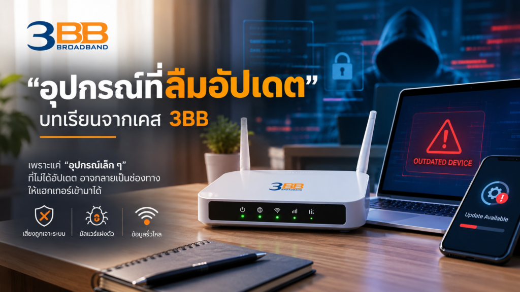 “อุปกรณ์ที่ลืมอัปเดต” — บทเรียนจากเคส 3BB