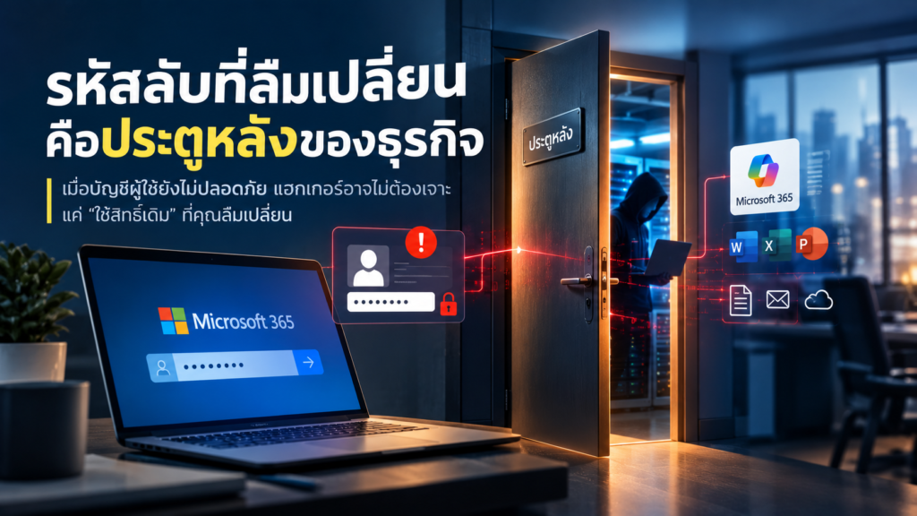 รหัสลับที่ลืมเปลี่ยนคือประตูหลังของธุรกิจ
